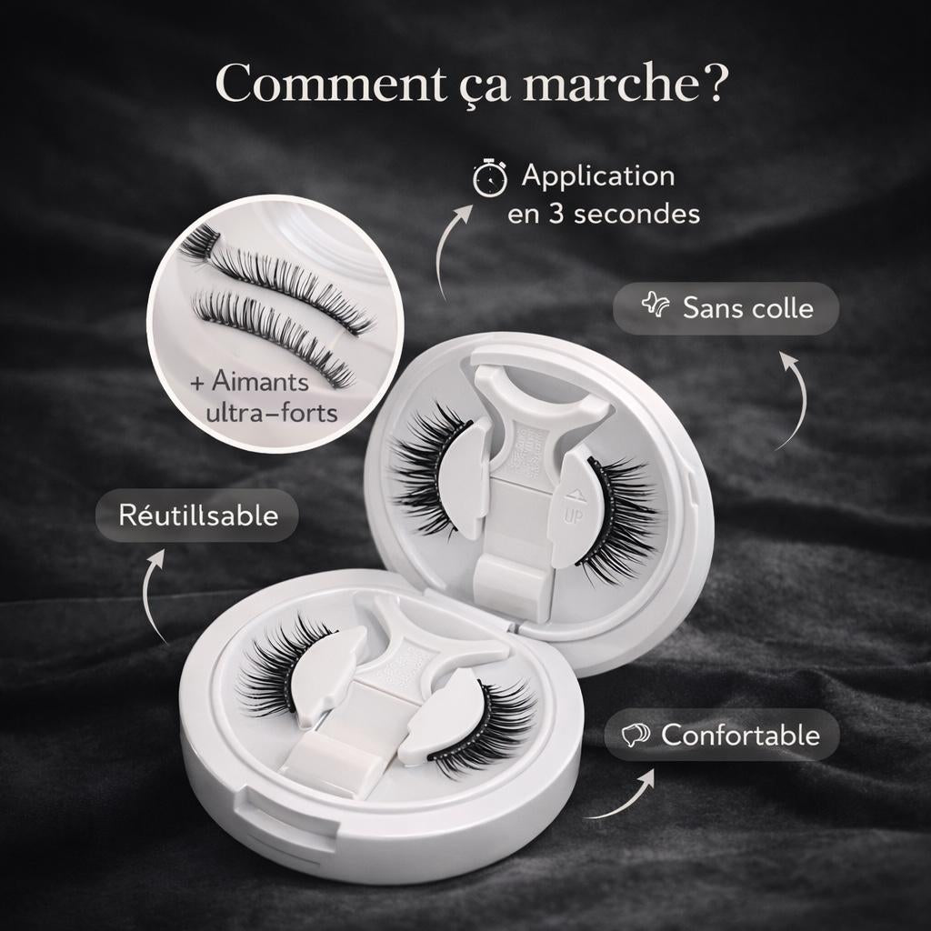 Luxévia 3D Magnetic Lashes – Réutilisables & Sans Colle